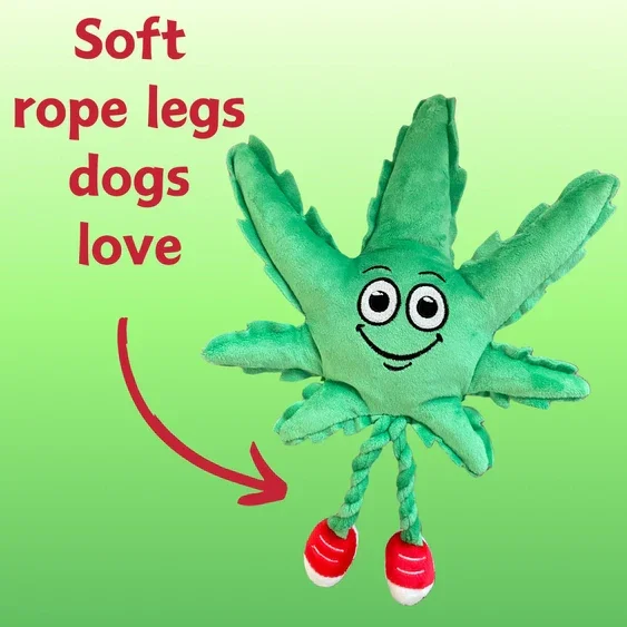 Paw:20 - MJ The Weed Leaf Dog Toy - Image 4