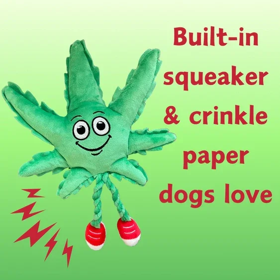 Paw:20 - MJ The Weed Leaf Dog Toy - Image 8