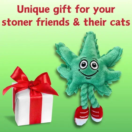 Paw:20 - Lil MJ The Weed Leaf Cat Toy - Image 4