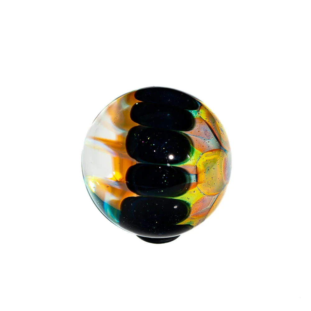 Catfish Jawn - Silver Fume Collapse Blue Stardust 26MM Marble - Image 3