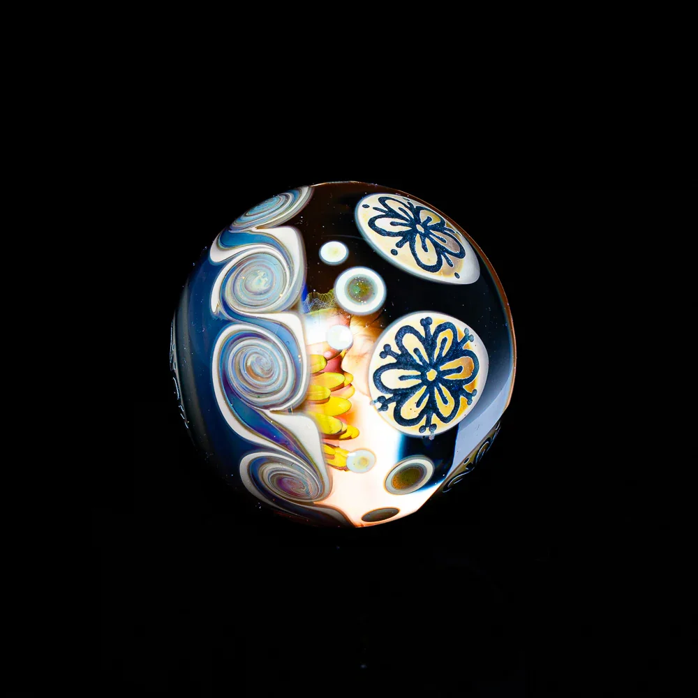 Ecals Arts - Carved Flowers 32MM Marble - Image 2
