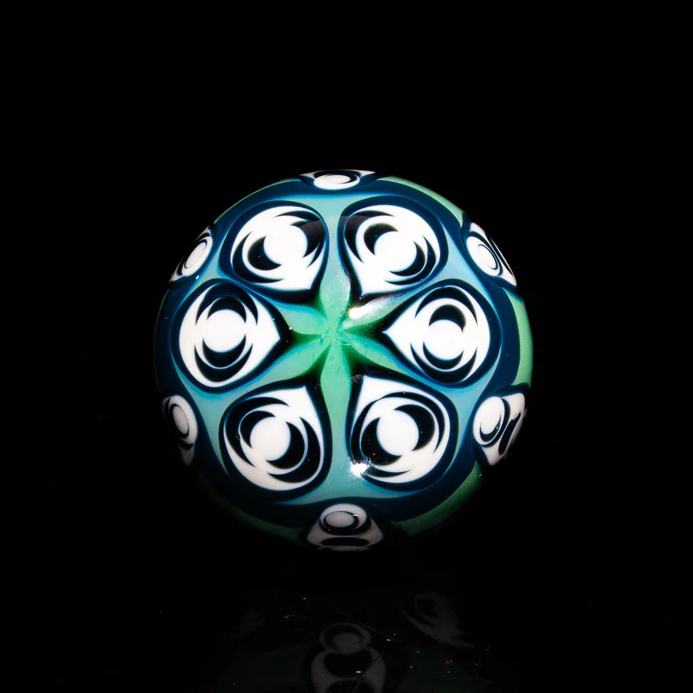 Indo Glass - Aquamania, Galaxy & Lotus White Dotstack Marble - Image 3
