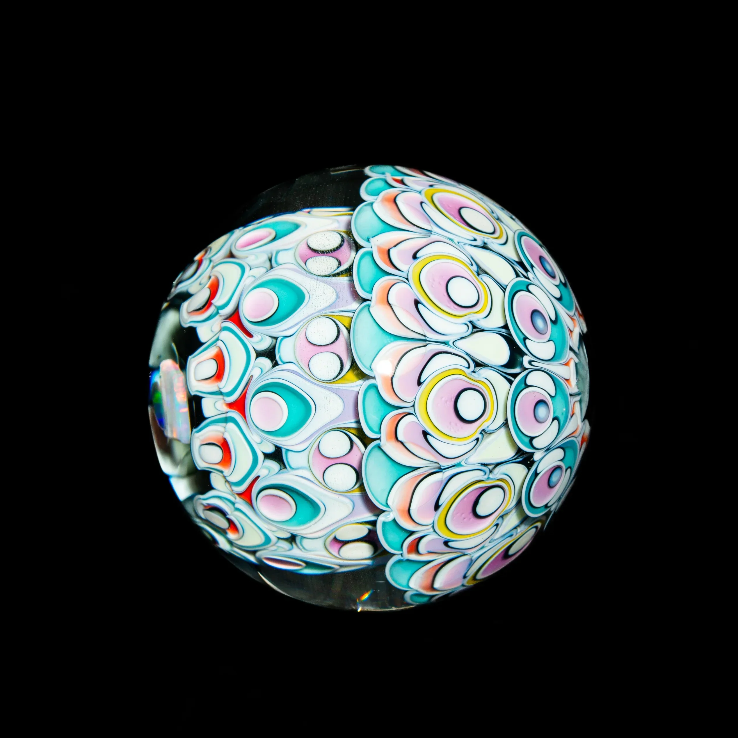 Pooley Glass - #97 Three Layer Dotstack 41MM Marble - Image 3