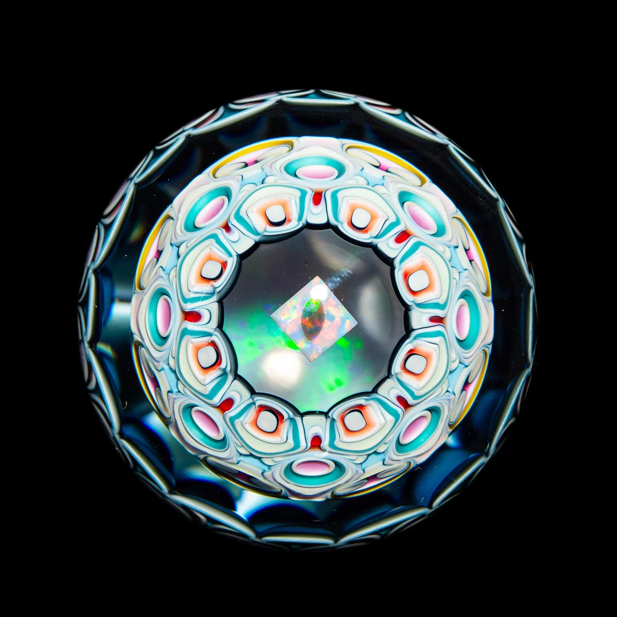 Pooley Glass - #97 Three Layer Dotstack 41MM Marble - Image 4