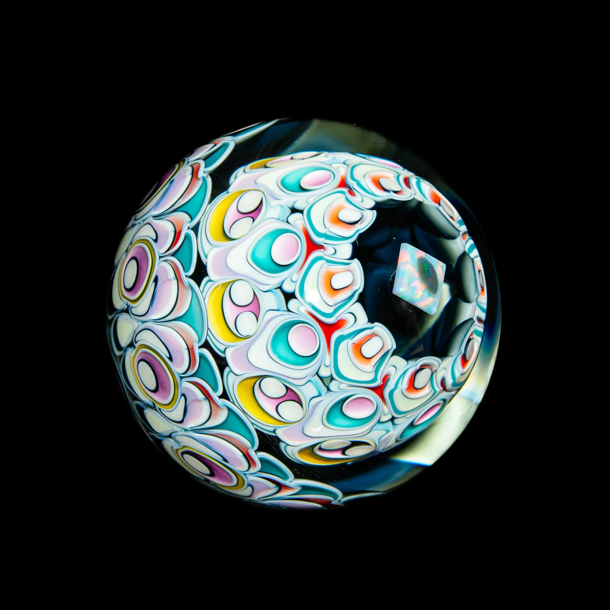Pooley Glass - #97 Three Layer Dotstack 41MM Marble - Image 6