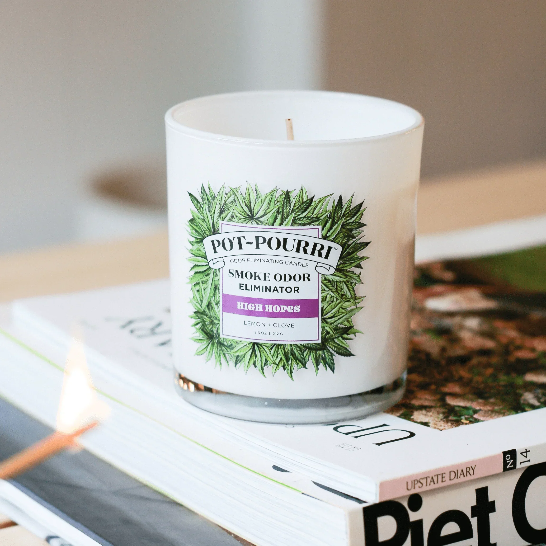 Pot~Pourri - High Hopes Smoke Odor Refreshing Candle - Image 3