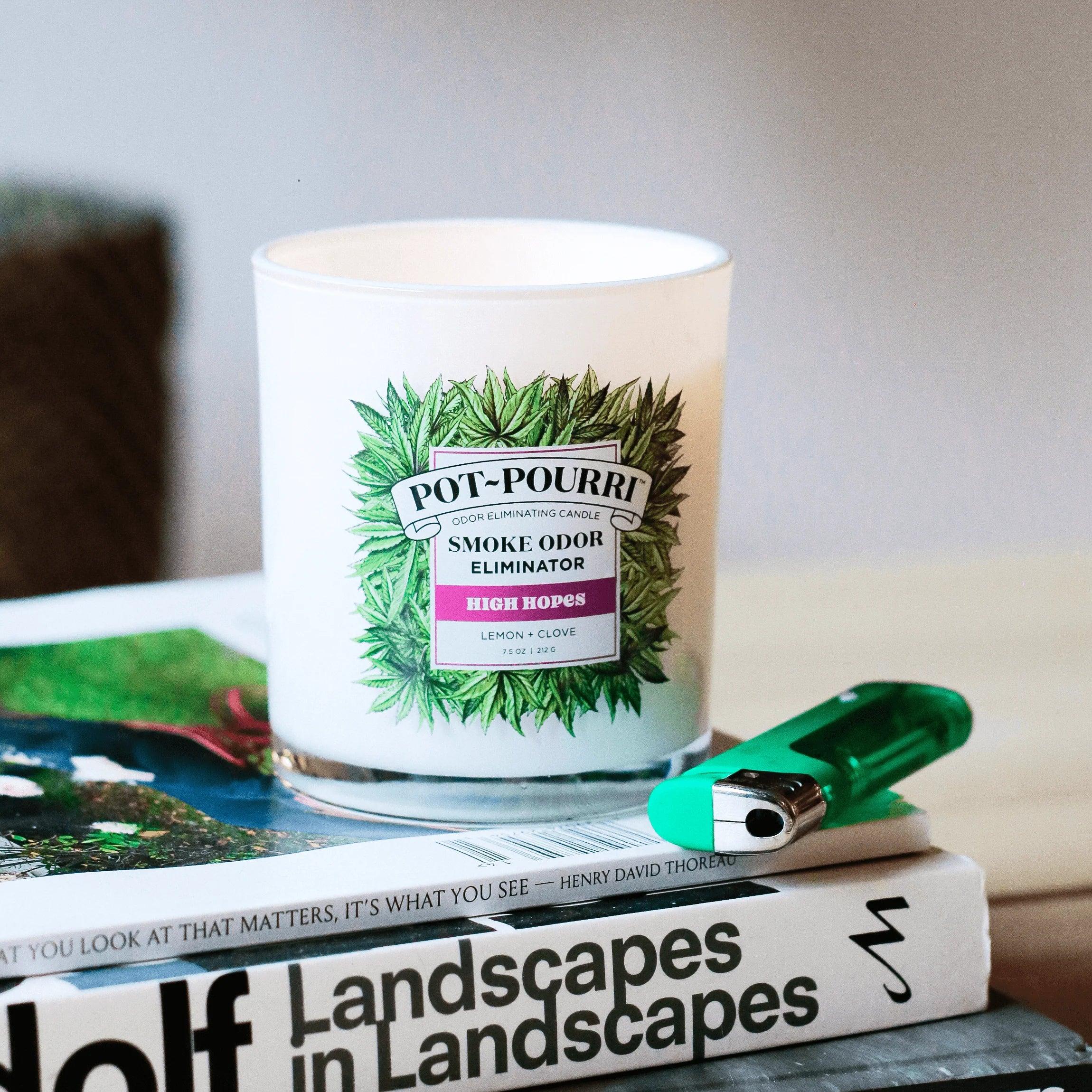 Pot~Pourri - High Hopes Smoke Odor Refreshing Candle - Image 4