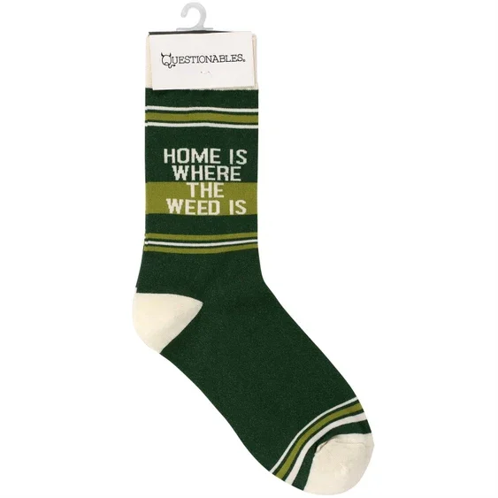 Questionables - Home Is Where The Weed Is Socks - Image 5