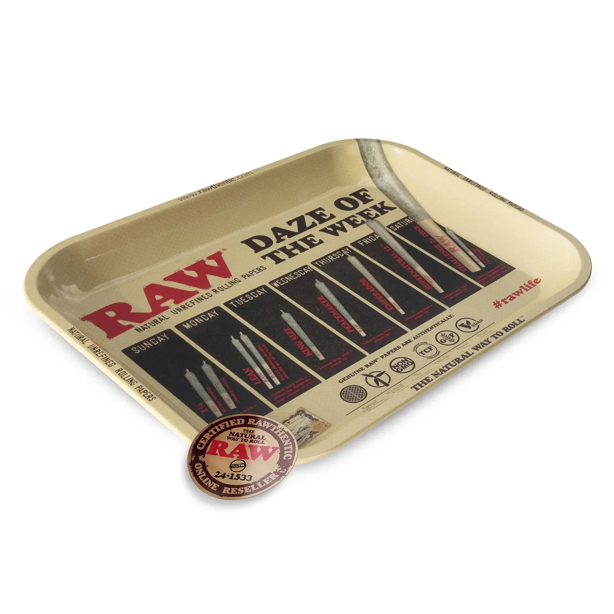 RAW - Daze Of The Week Large Rolling Tray - Image 3