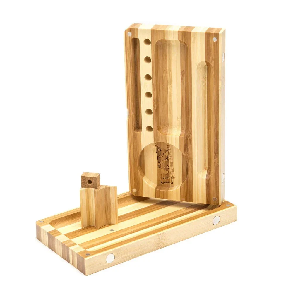 RAW - Striped Bamboo Backflip Rolling Tray - Image 4