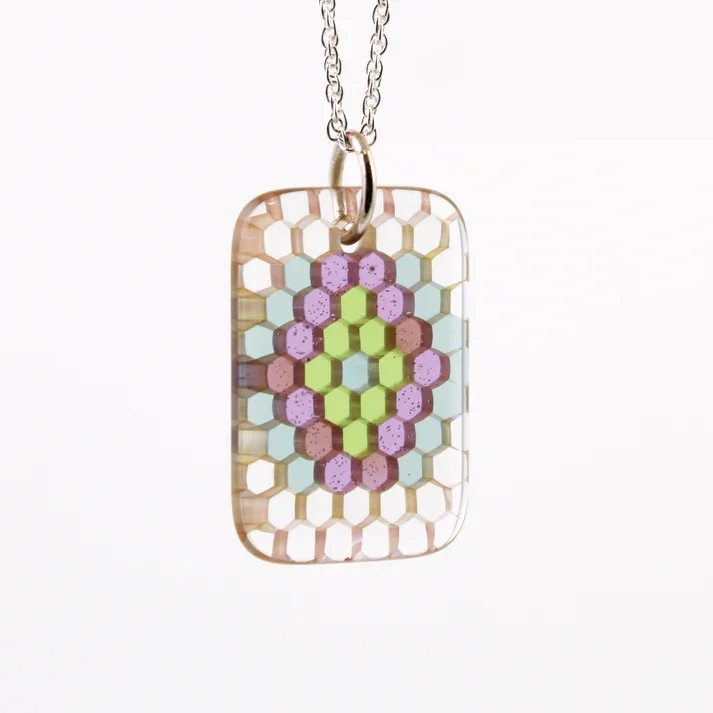Ryan Teurfs - Arcane Rectangular Honeyglass Necklace - Image 2