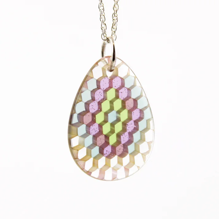 Ryan Teurfs - Arcane Tear Drop Honeyglass Necklace