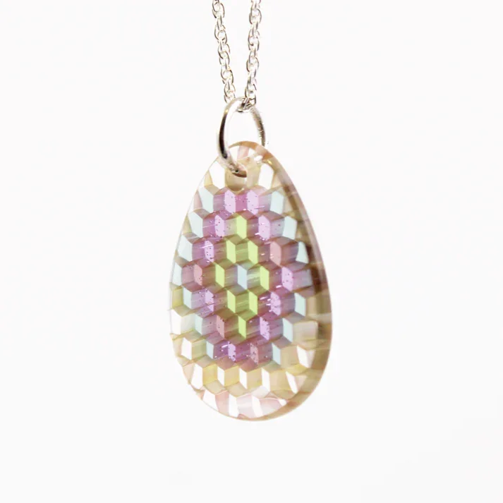 Ryan Teurfs - Arcane Tear Drop Honeyglass Necklace - Image 2