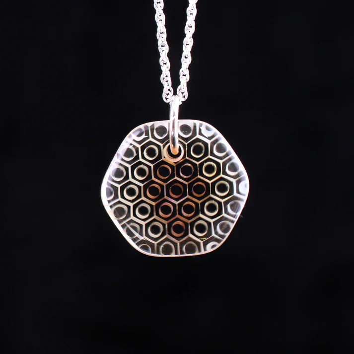 Ryan Teurfs - Fortuna Hex Honeyglass Necklace - Image 2