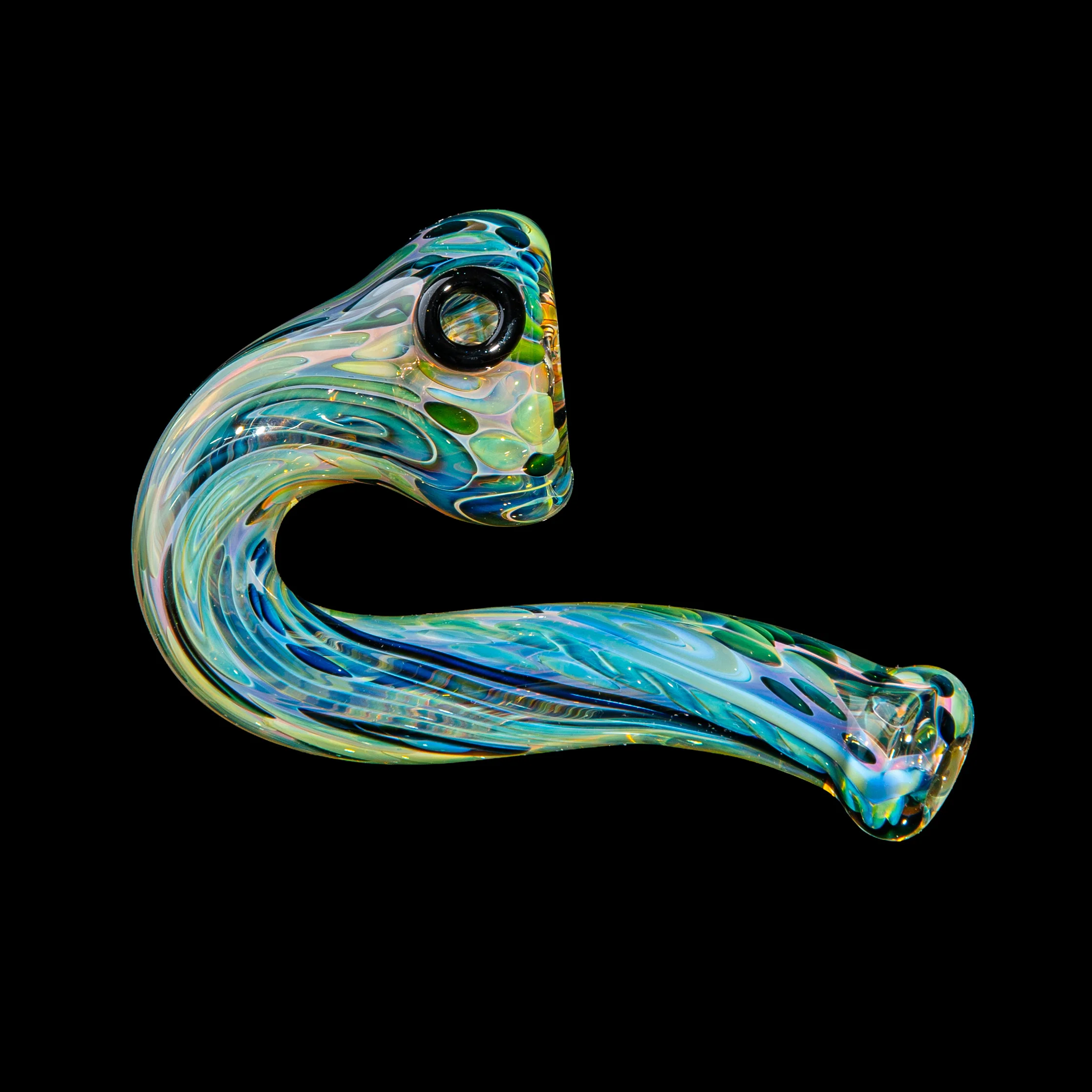Sarah Marblesbee - Black Dotted Fumed Four Hole Sherlock - Image 2