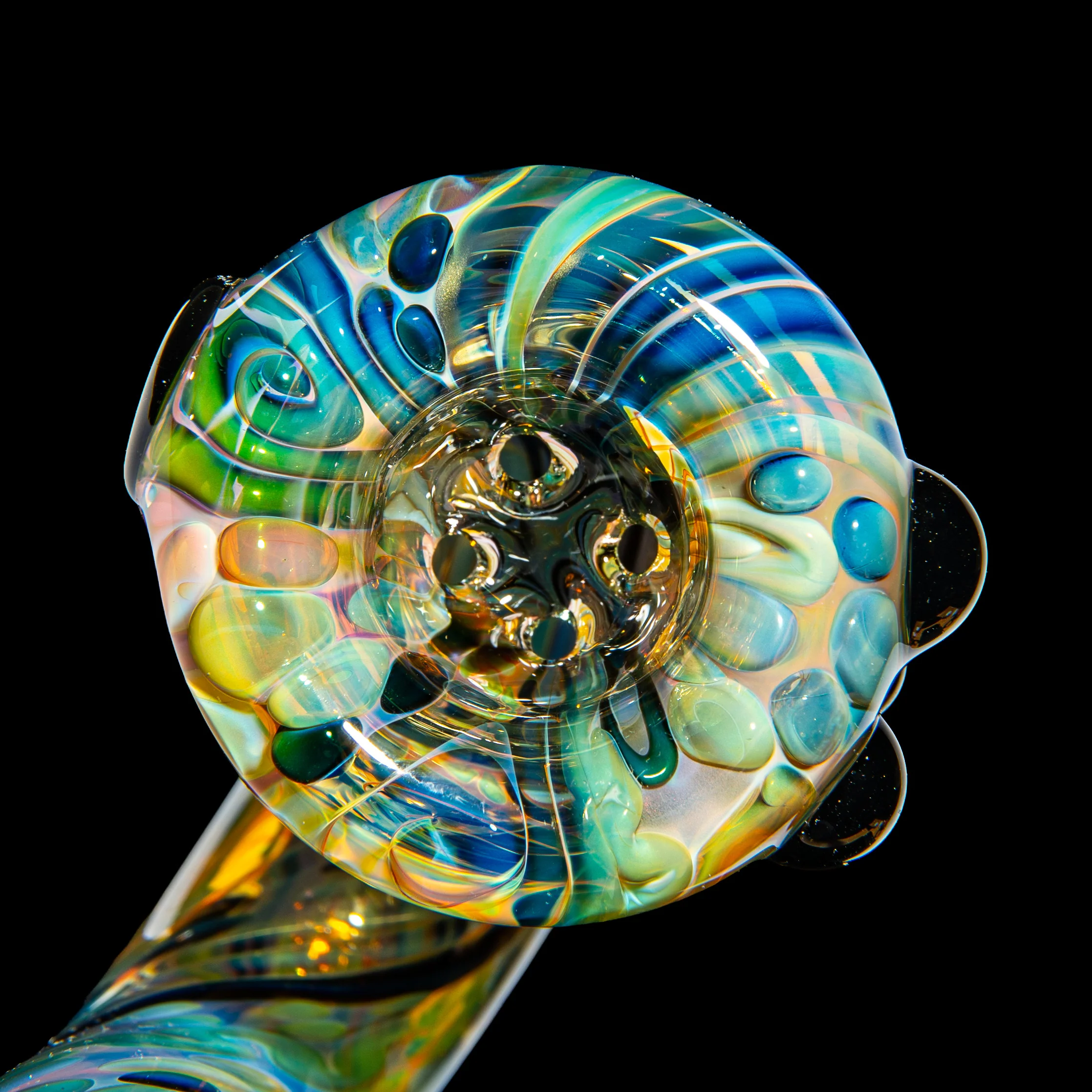 Sarah Marblesbee - Black Dotted Fumed Four Hole Sherlock - Image 3