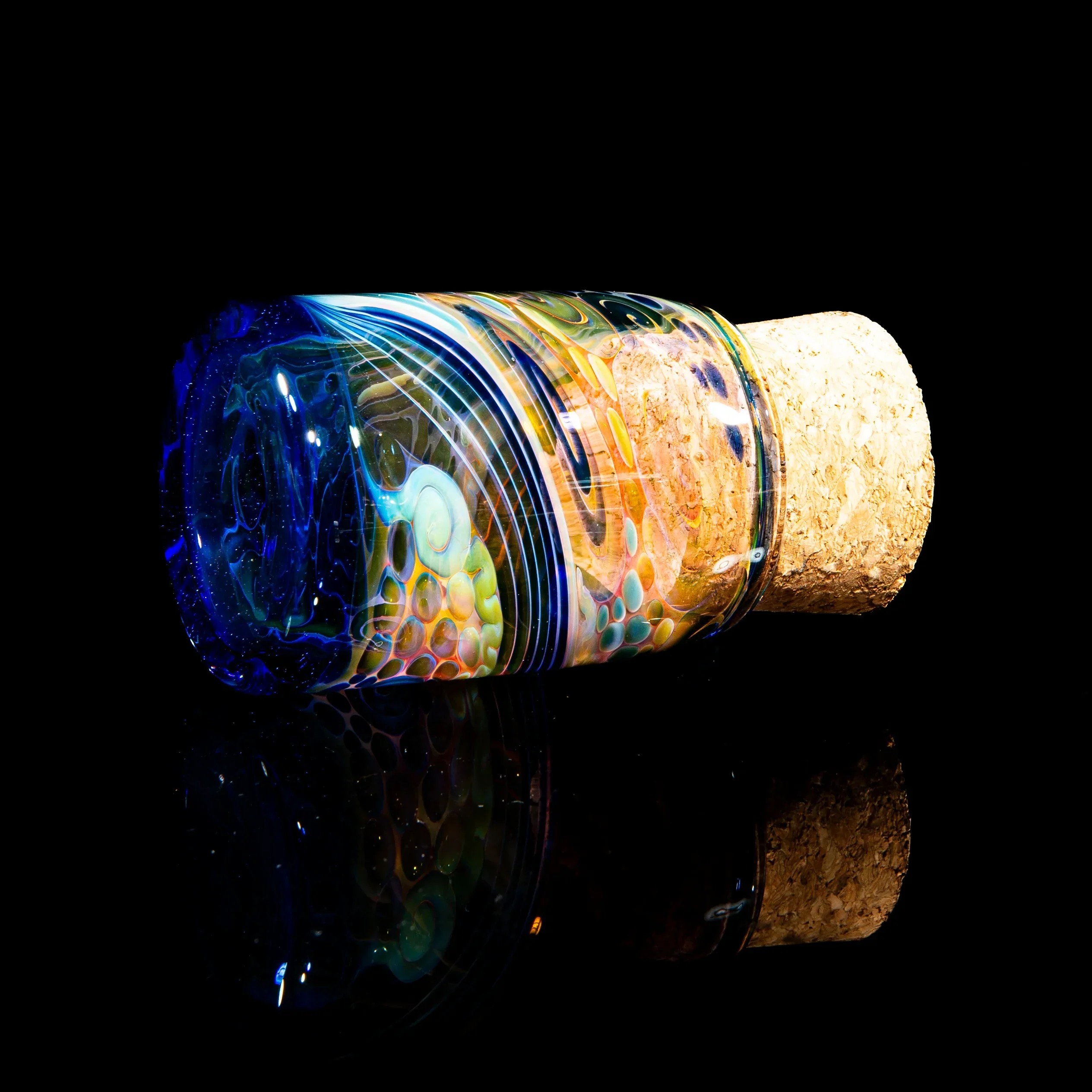 Sarah Marblesbee - Cobalt Fumed Nug Jar - Image 2