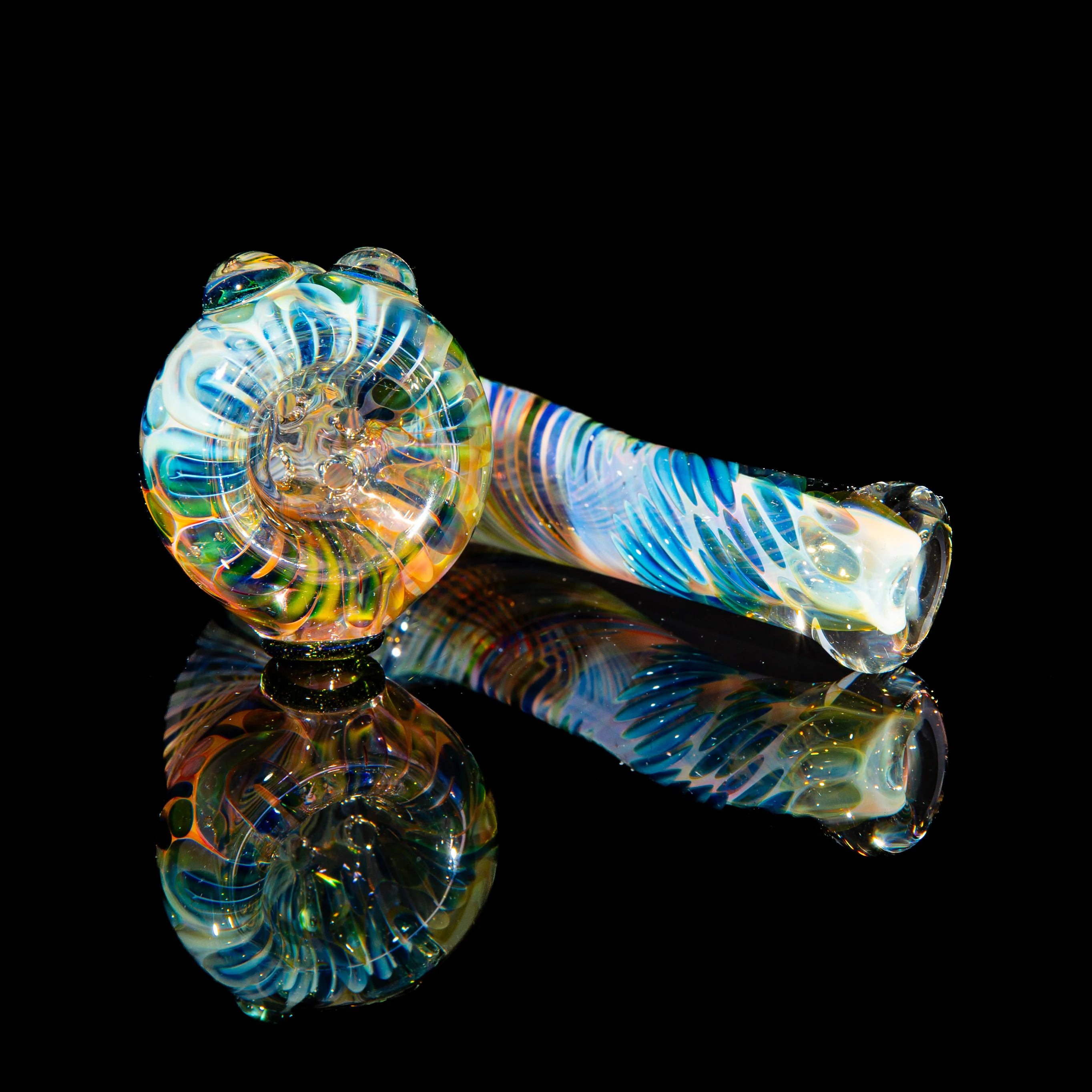 Sarah Marblesbee - Ghost Dotted Fumed Four Hole Sherlock - Image 2
