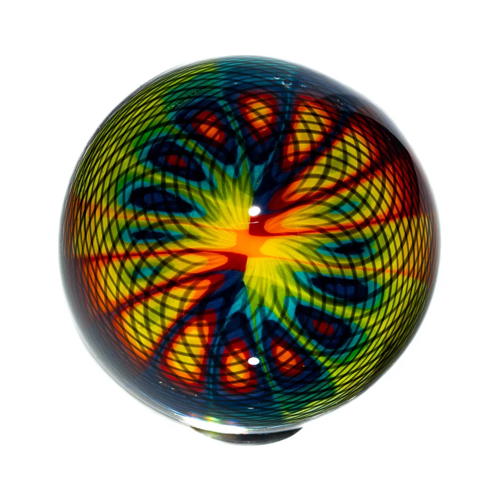 Scotty Mickle - Big Rainbow Slice & Black Retti 42MM Marble #10 - Image 3