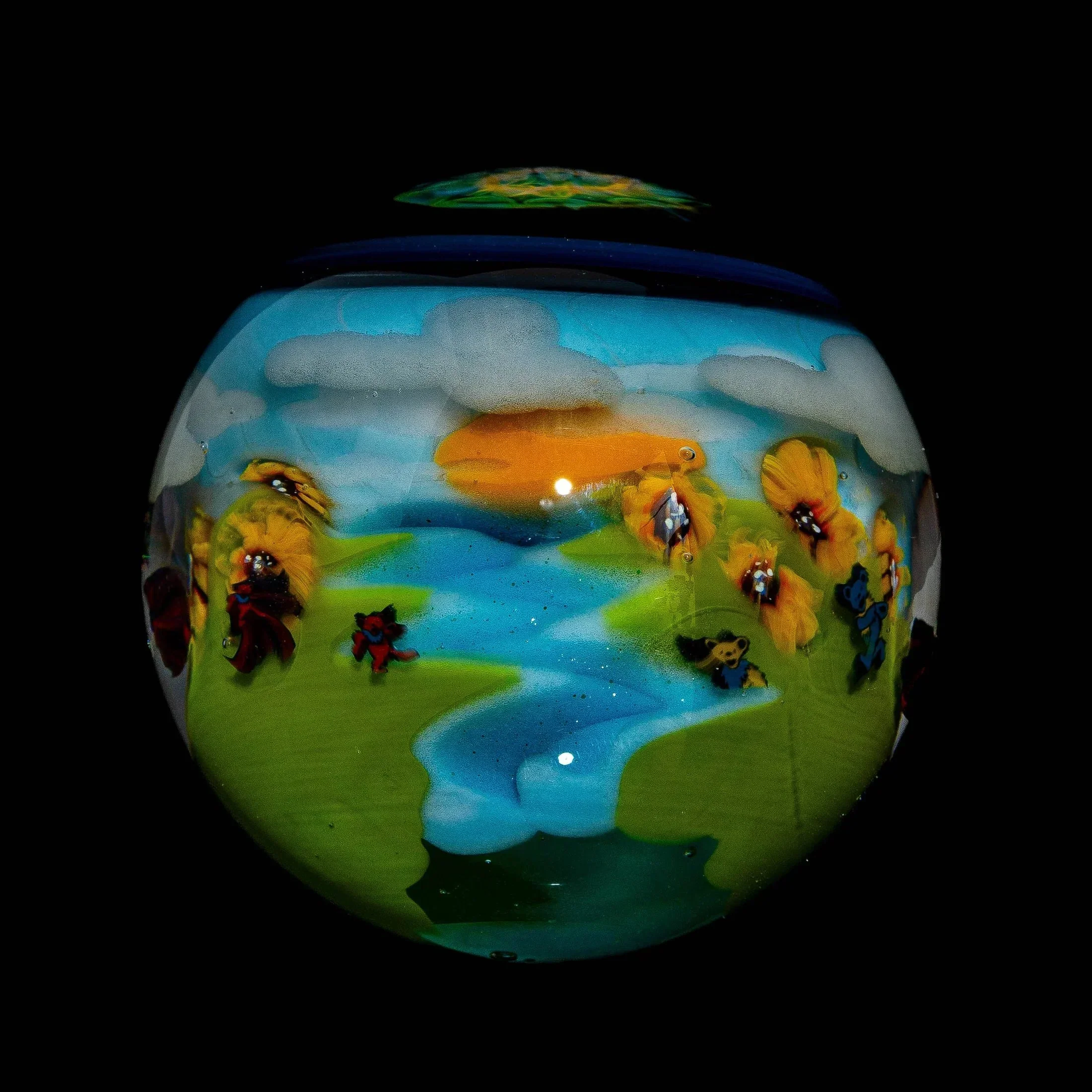 Seanzo Art - Dancing Bear Landscape 55MM Marble - Image 3