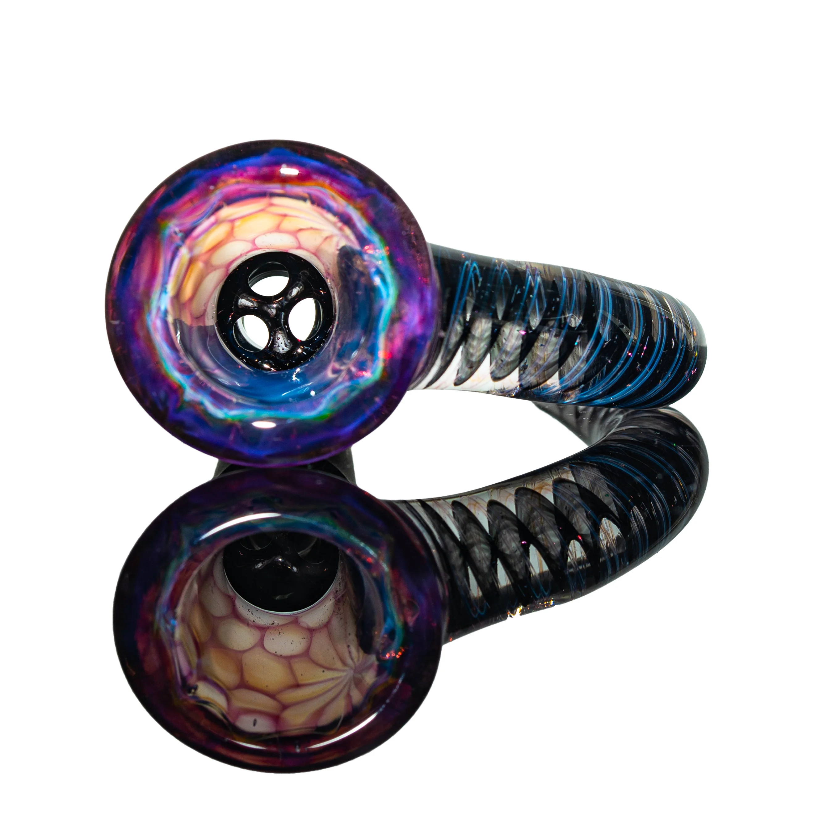Simple Lemon Farmer - Black Dichro, Royal Jelly, Ghost & Ion Fully Worked 14mm Slide - Image 3