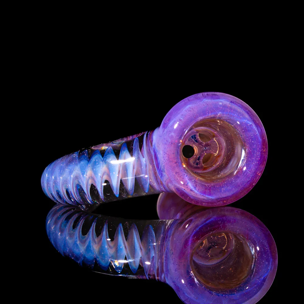 Simple Lemon Farmer - Ghosted Pink Slyme, Poppy Sparkle & Electrum Honeycomb Fully Worked 18MM Slide - Image 2