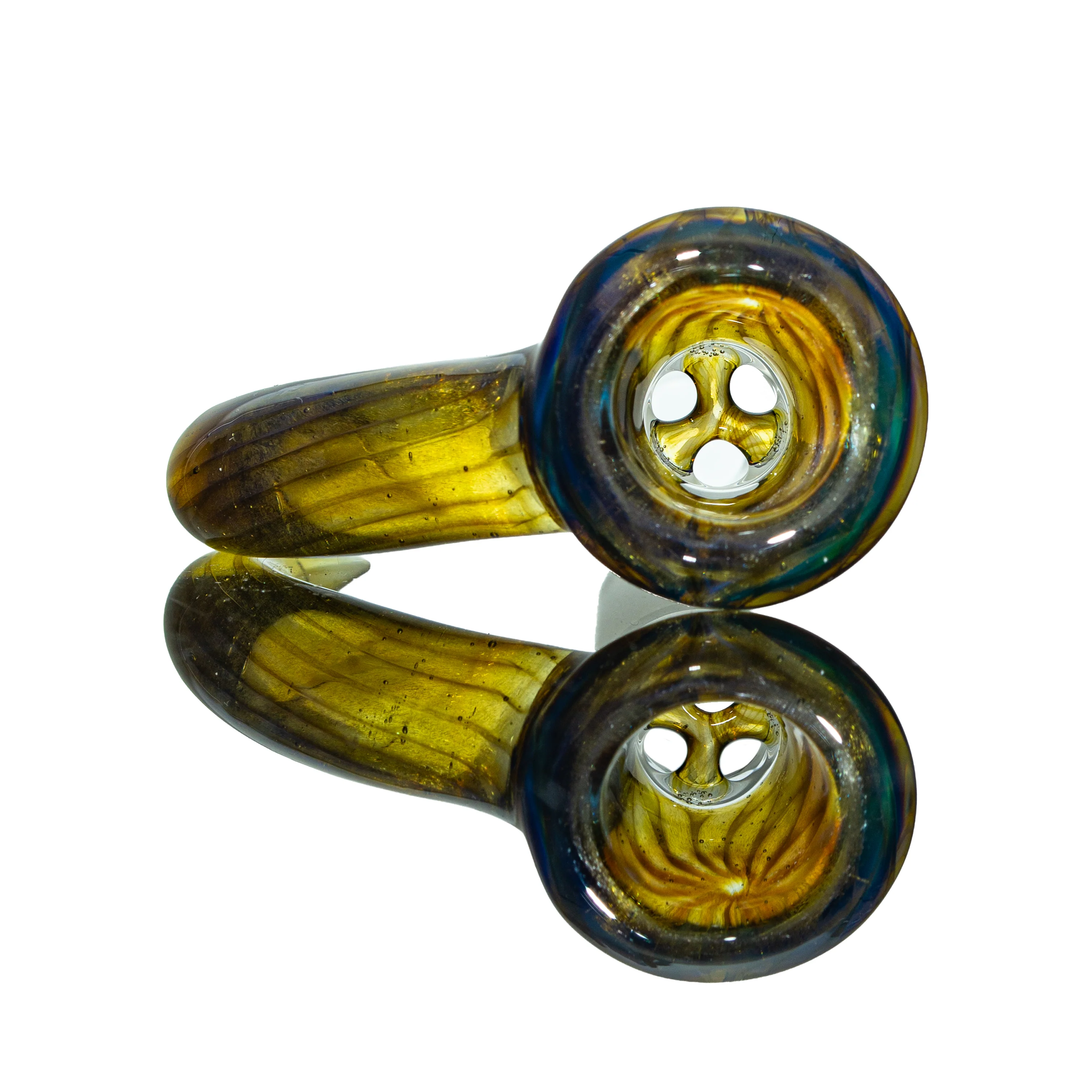 Simple Lemon Farmer - Swamp Thing & Icy White Satin Honeycomb 14mm Slide - Image 2