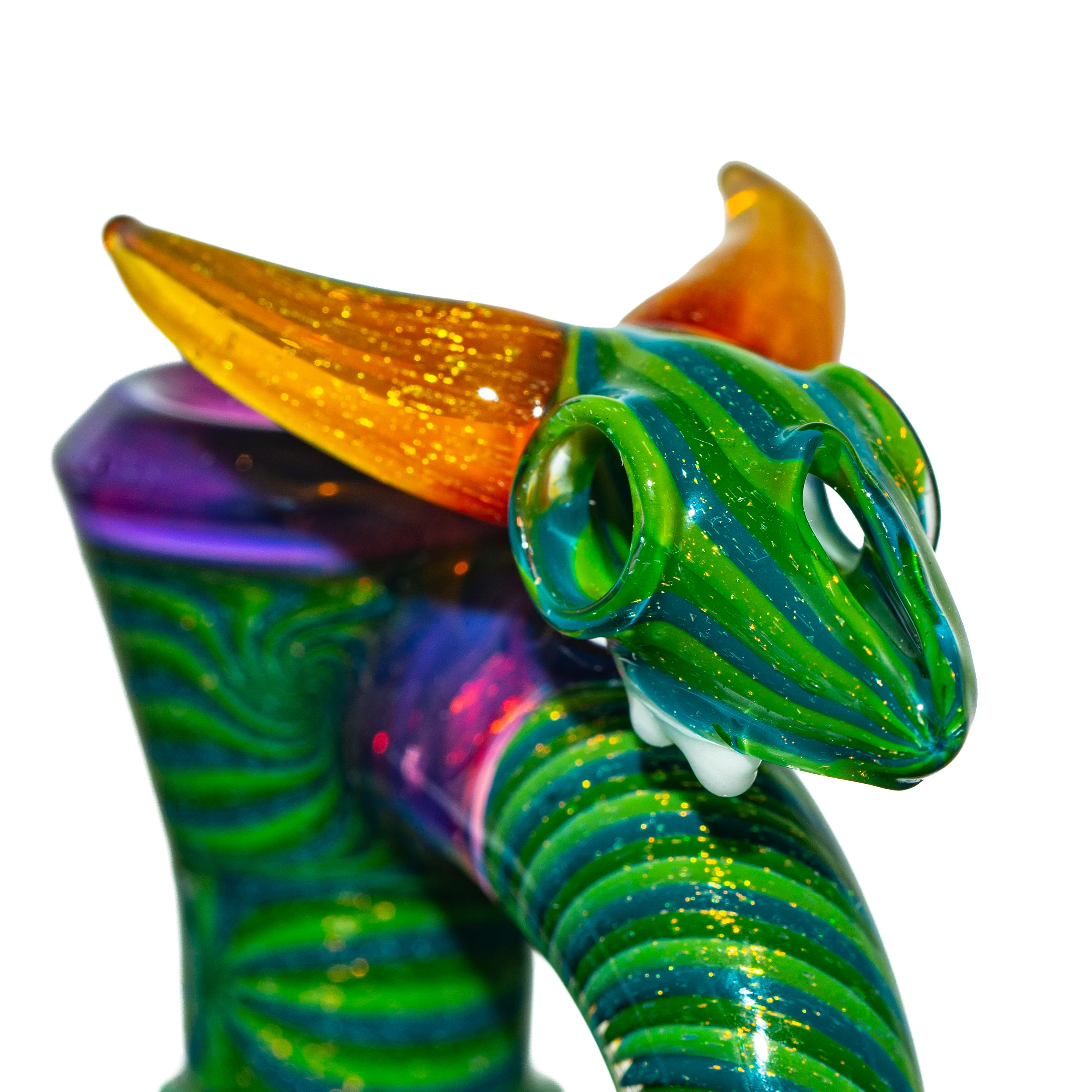 Simple Lemon Farmer x Darby Holm - Longhorn Skull Fulled Worked 18mm Slide - Image 2