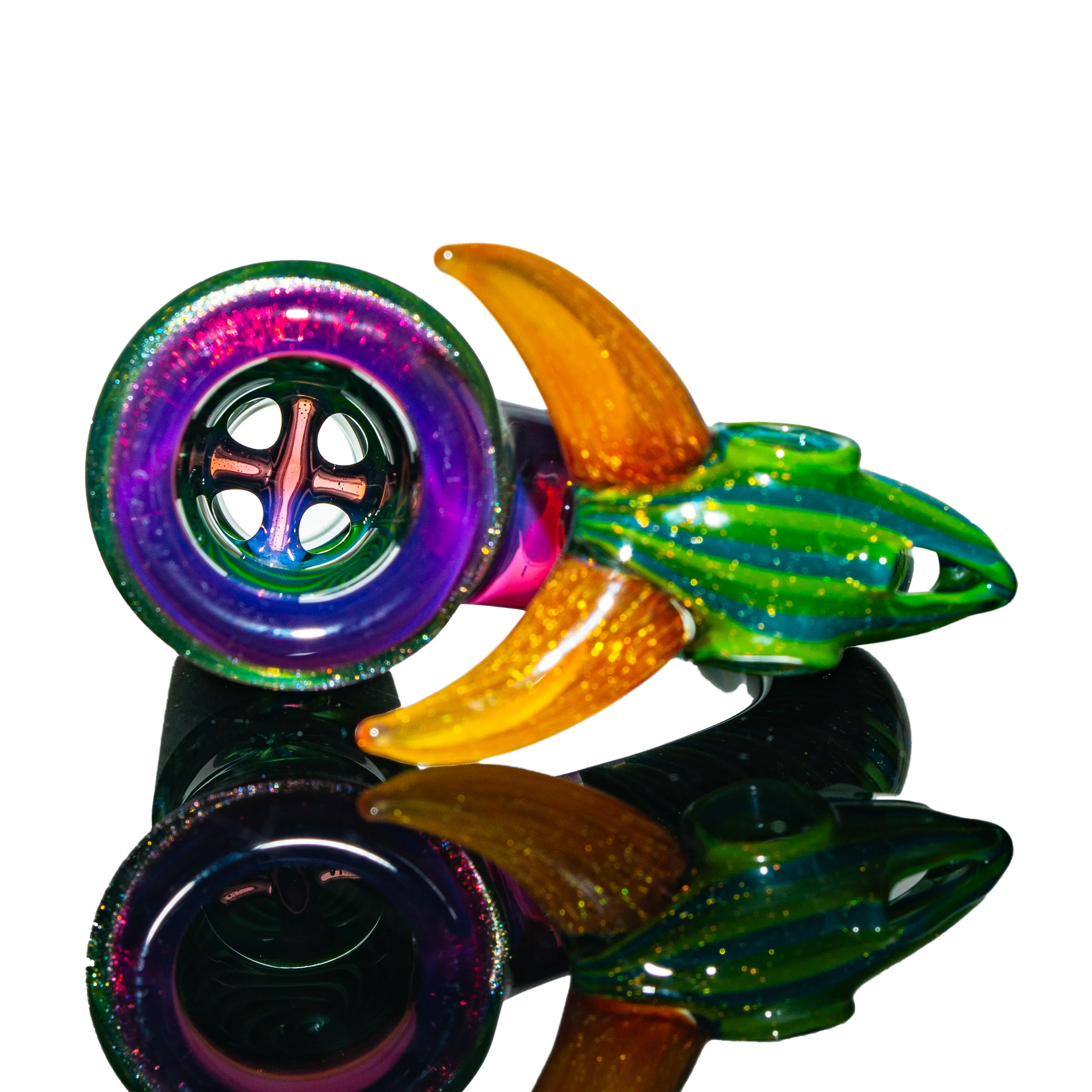 Simple Lemon Farmer x Darby Holm - Longhorn Skull Fulled Worked 18mm Slide - Image 3