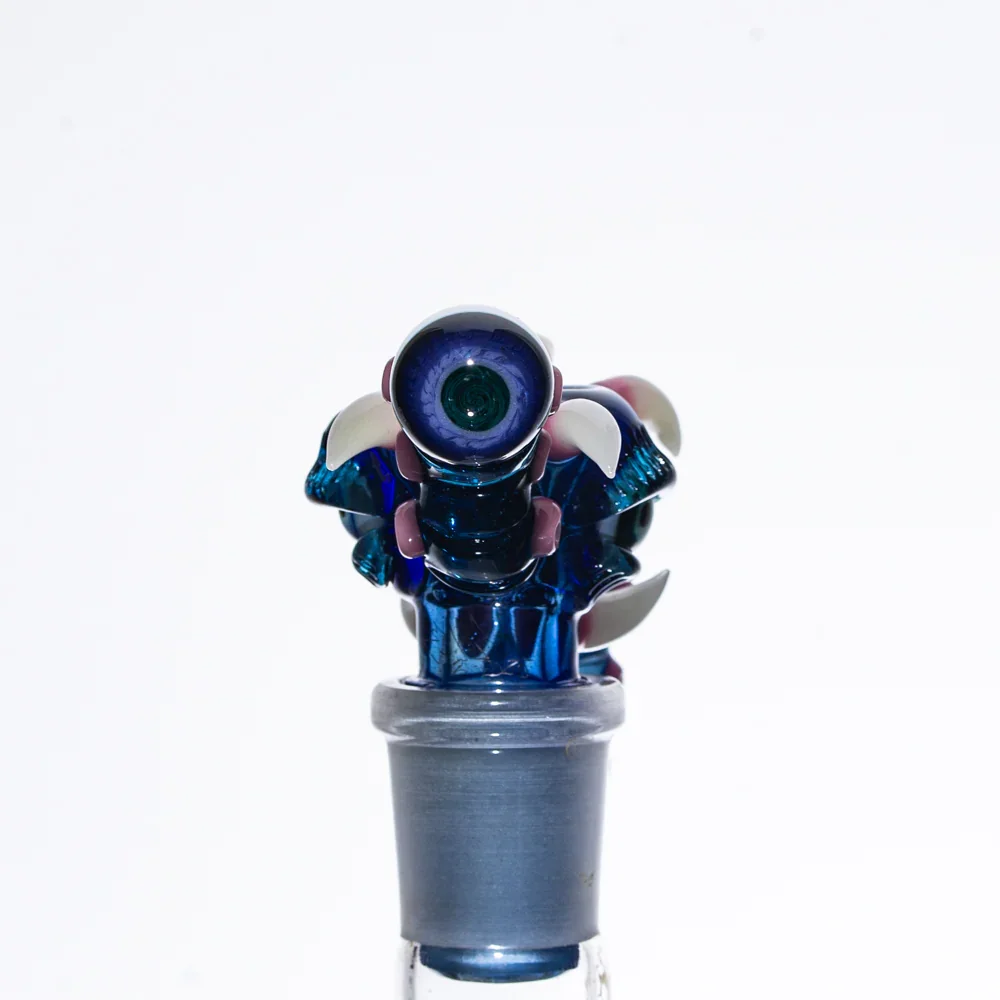 Simple Lemon Farmer x Salt - Brilliant Blue , Ghost & Jackpot Amorphous 18MM Fully Worked 18MM Slide - Image 2
