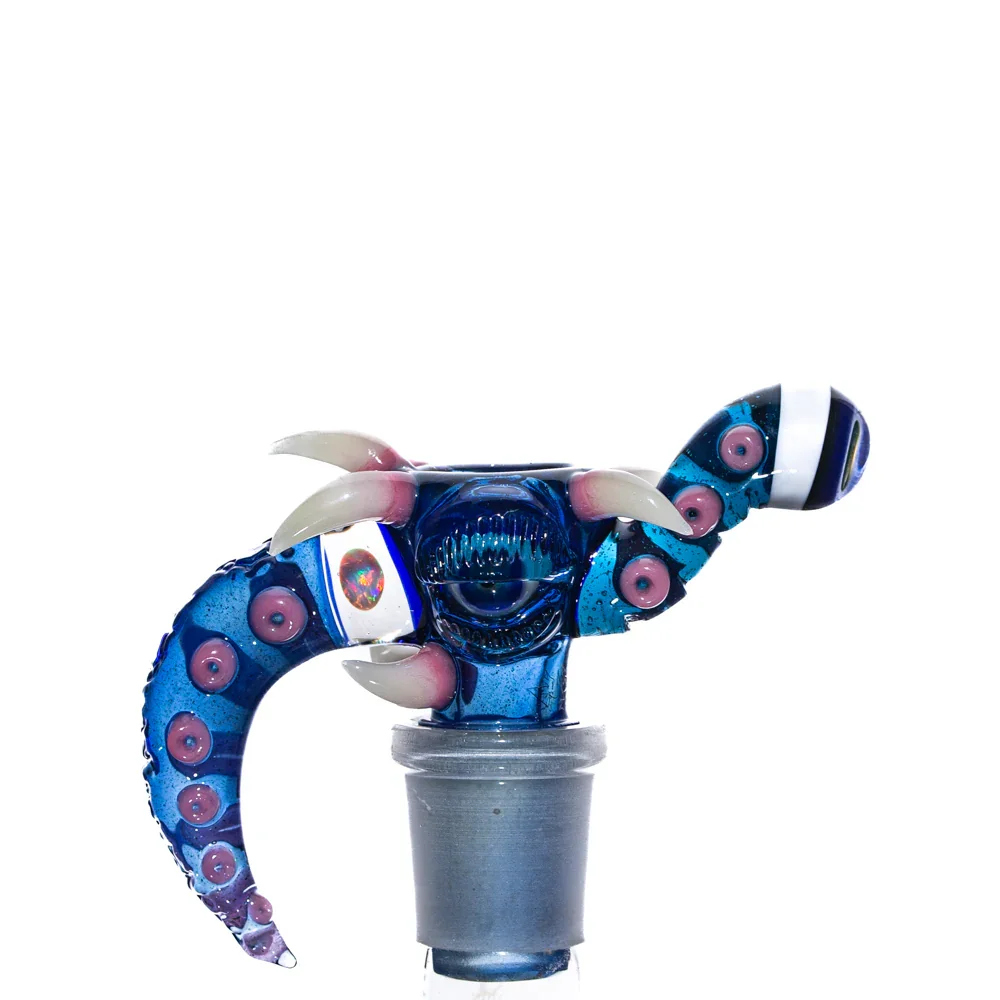 Simple Lemon Farmer x Salt - Brilliant Blue , Ghost & Jackpot Amorphous 18MM Fully Worked 18MM Slide - Image 3