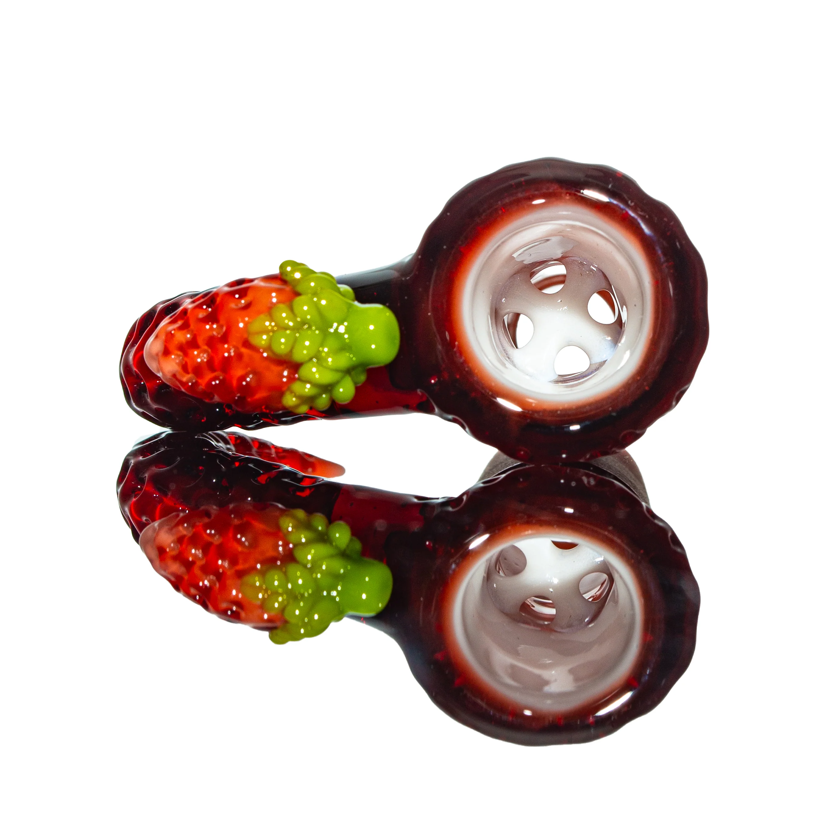 Simple Lemon Farmer x Strawberry Glass - Fully Worked 18mm Slide - Image 2