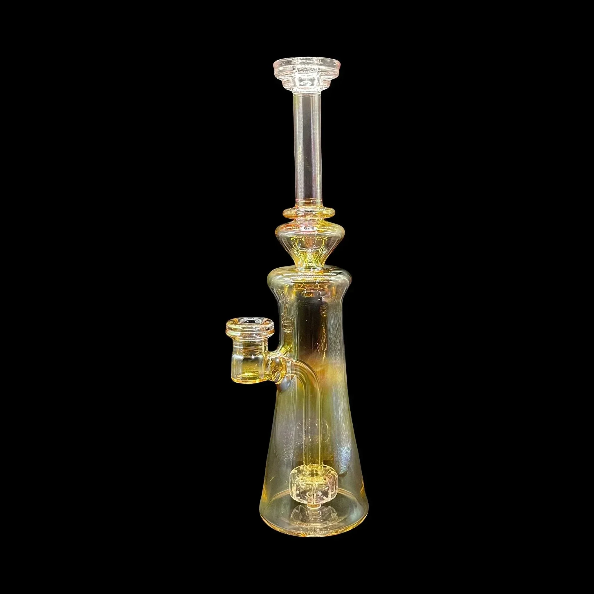 Slate Glass - 14mm Tall Gold Fume Jammer - Image 3