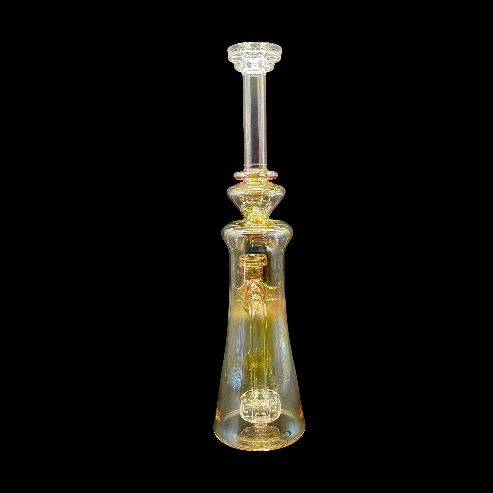 Slate Glass - 14mm Tall Gold Fume Jammer - Image 4