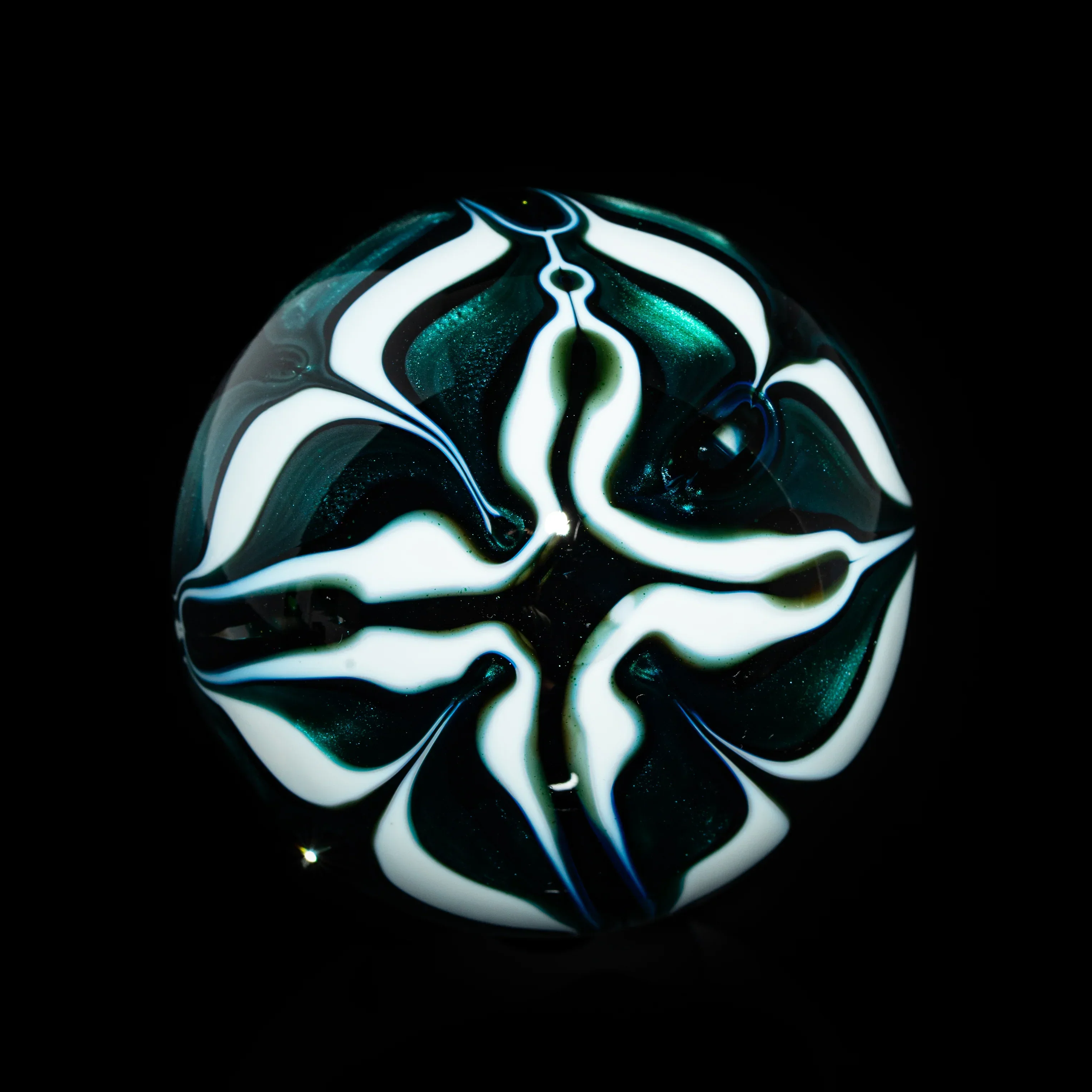 Sqwishy Glass - Glow In The Dark Skull 54MM Marble - Image 4