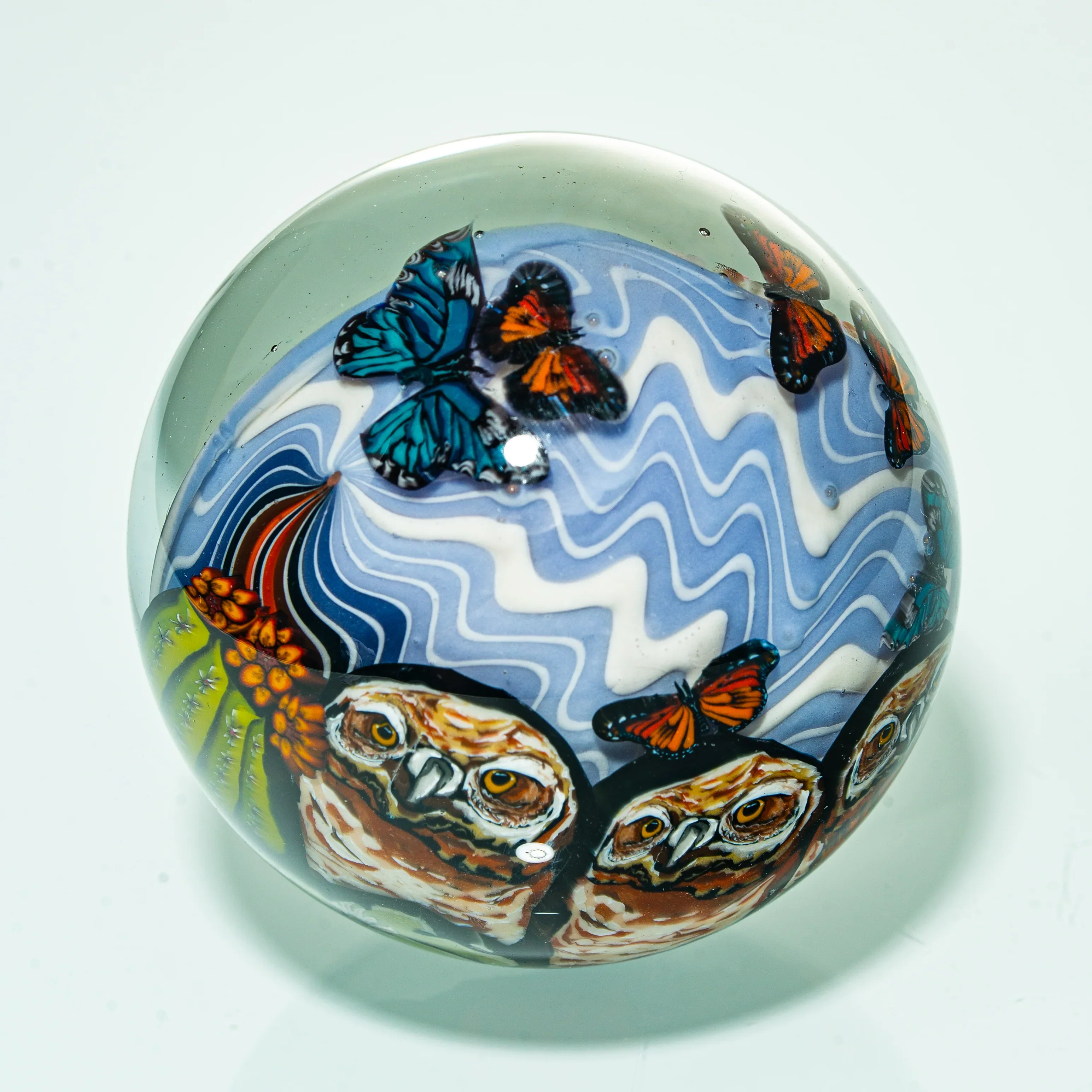 Stephen Boheme - Owl Family 67MM Marble - Image 4