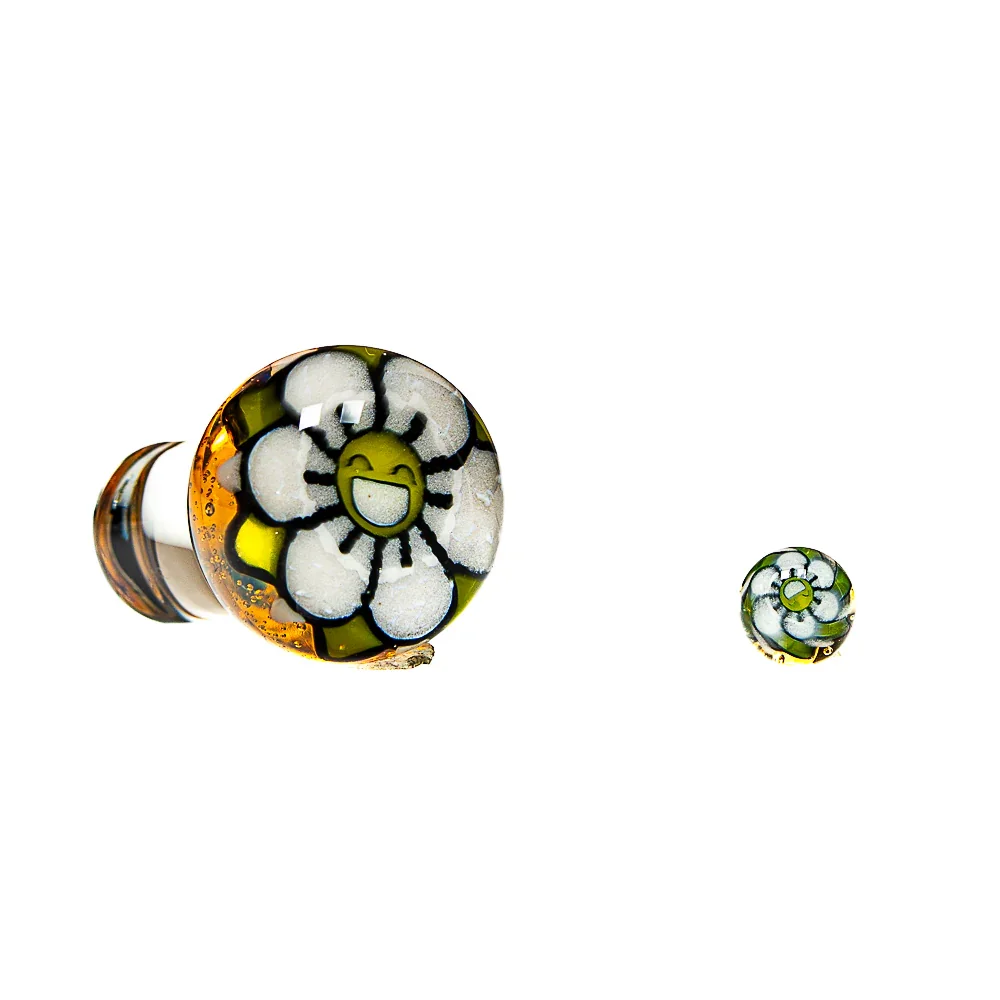Steve H Glass - Slyme Happy Flower Control Tower Cap w/ Pearl - Image 2