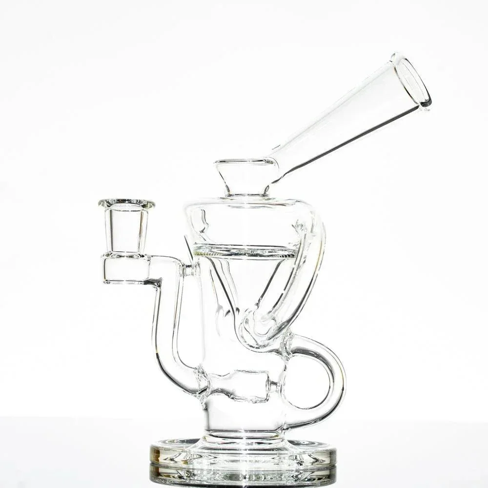 Stevie P - 10mm Clear Double Uptake Klein Recycler