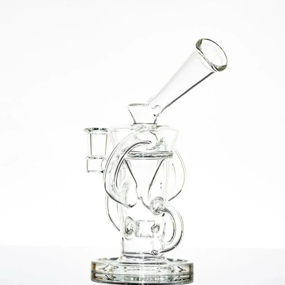 Stevie P - 10mm Clear Double Uptake Klein Recycler - Image 2