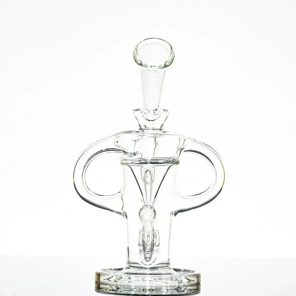 Stevie P - 10mm Clear Double Uptake Klein Recycler - Image 3