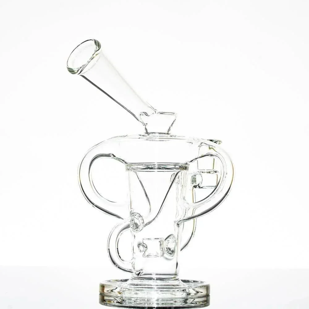 Stevie P - 10mm Clear Double Uptake Klein Recycler - Image 4