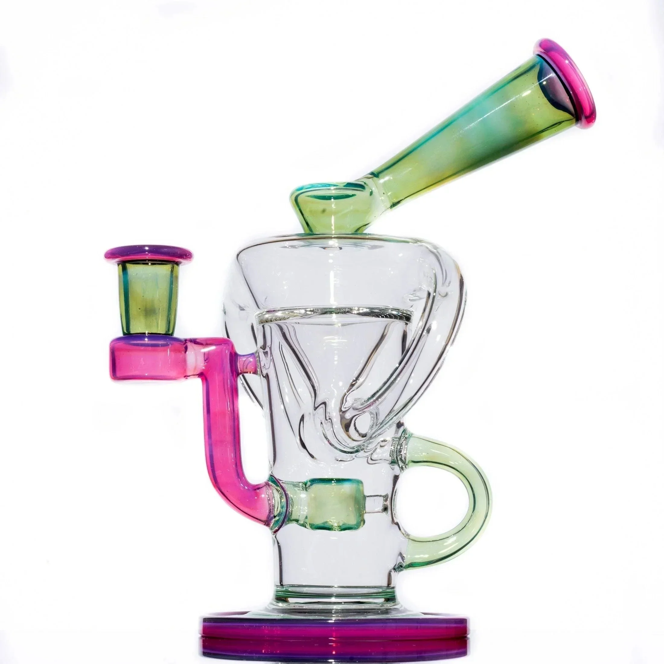Stevie P - Plantphibian/Telemagenta Double Uptake Klein Recycler w/ Matching Bubble Cap - Image 2