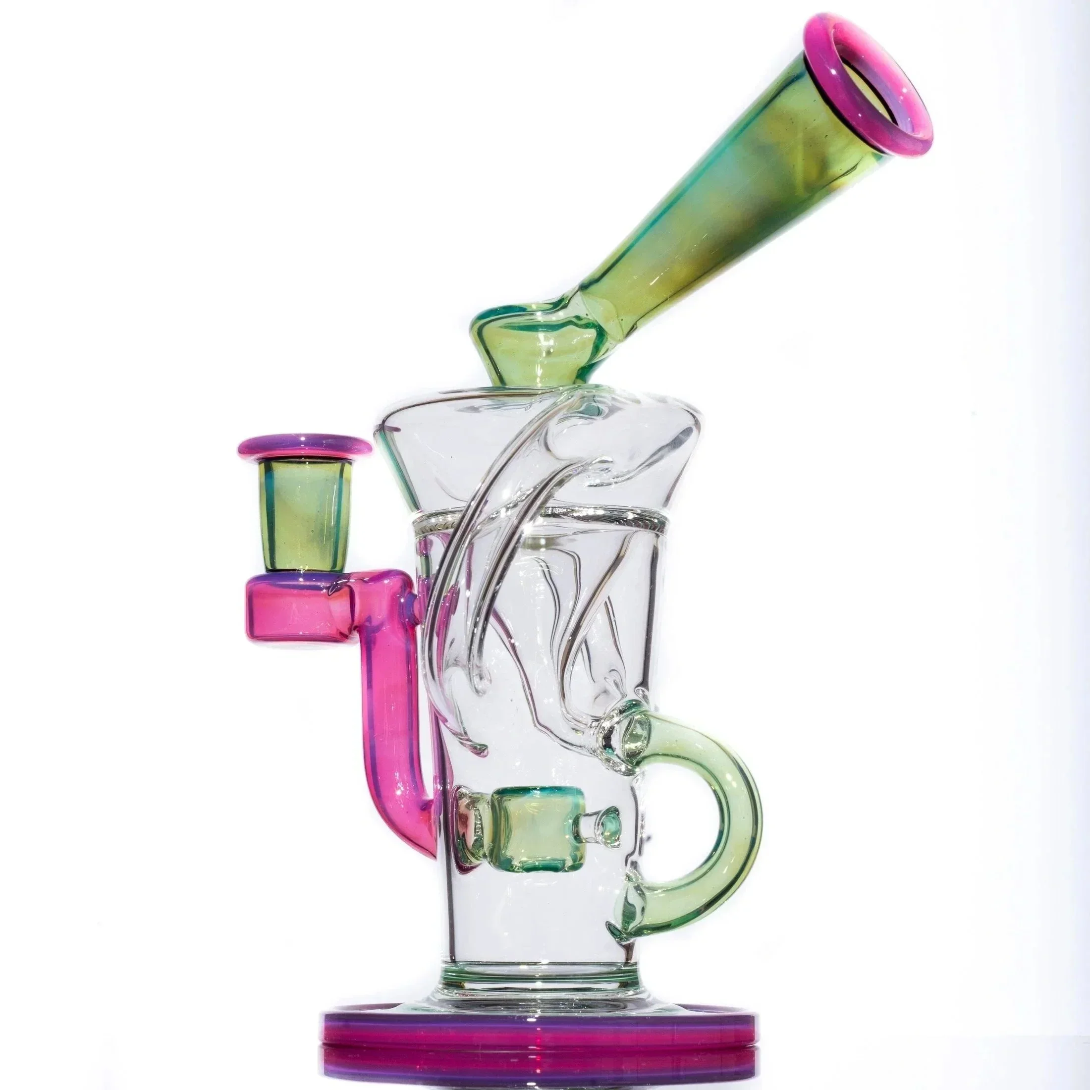Stevie P - Plantphibian/Telemagenta Double Uptake Klein Recycler w/ Matching Bubble Cap - Image 3