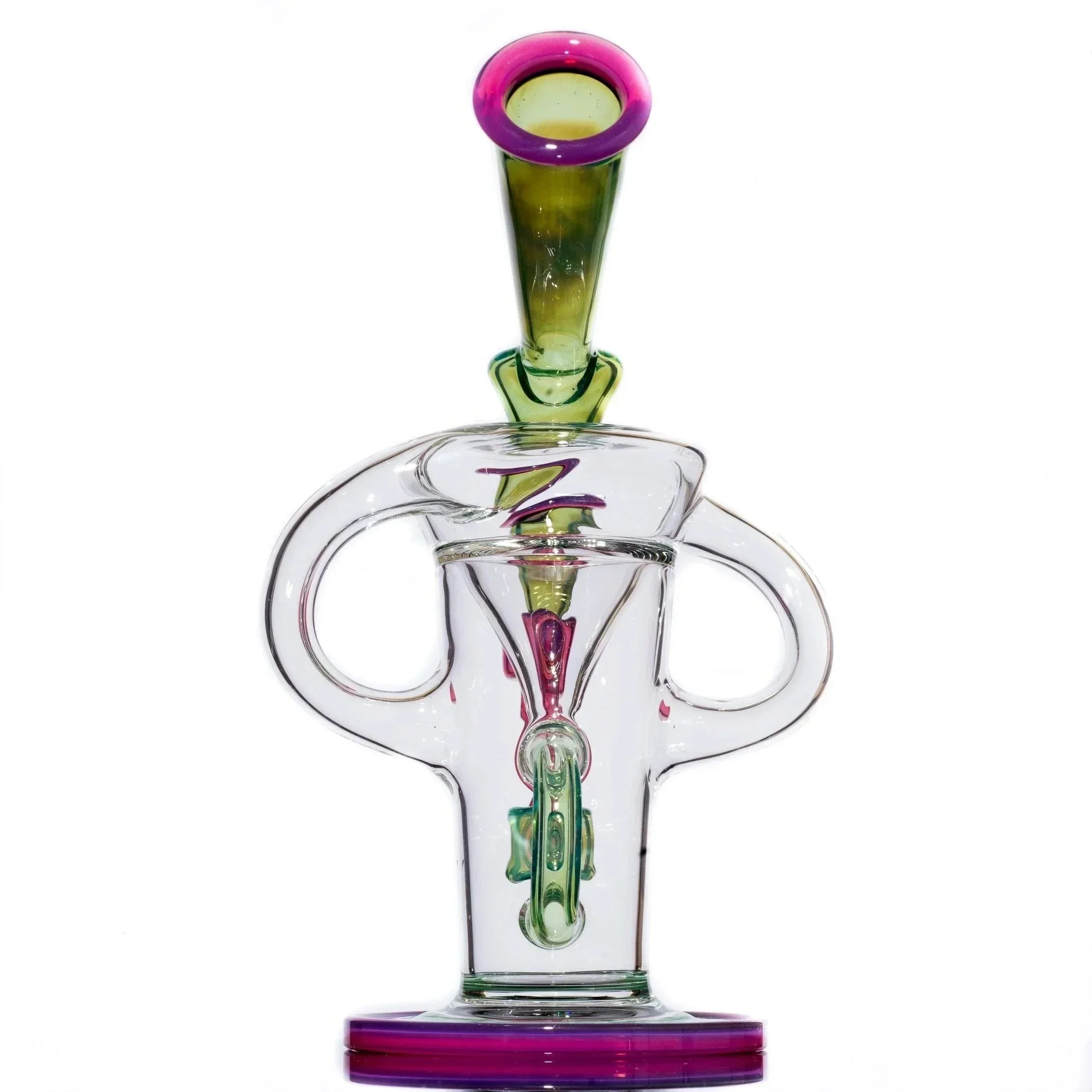 Stevie P - Plantphibian/Telemagenta Double Uptake Klein Recycler w/ Matching Bubble Cap - Image 4