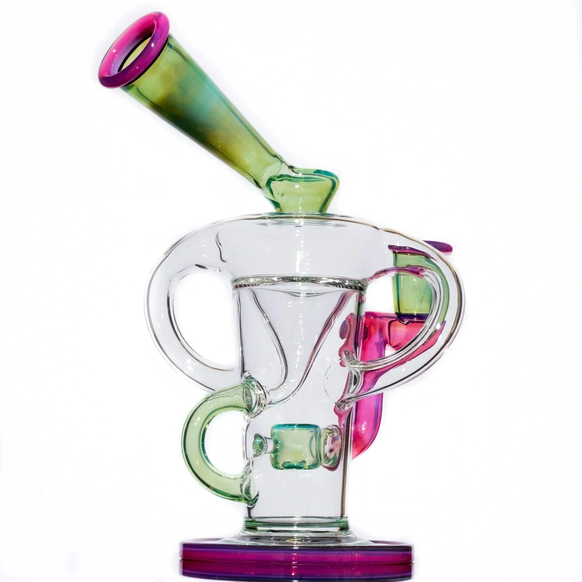 Stevie P - Plantphibian/Telemagenta Double Uptake Klein Recycler w/ Matching Bubble Cap - Image 5