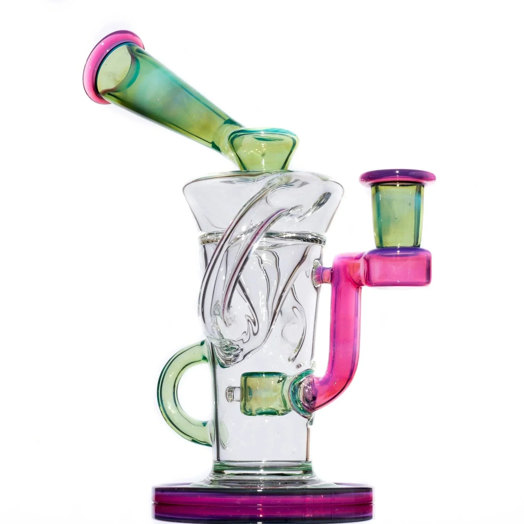 Stevie P - Plantphibian/Telemagenta Double Uptake Klein Recycler w/ Matching Bubble Cap - Image 7
