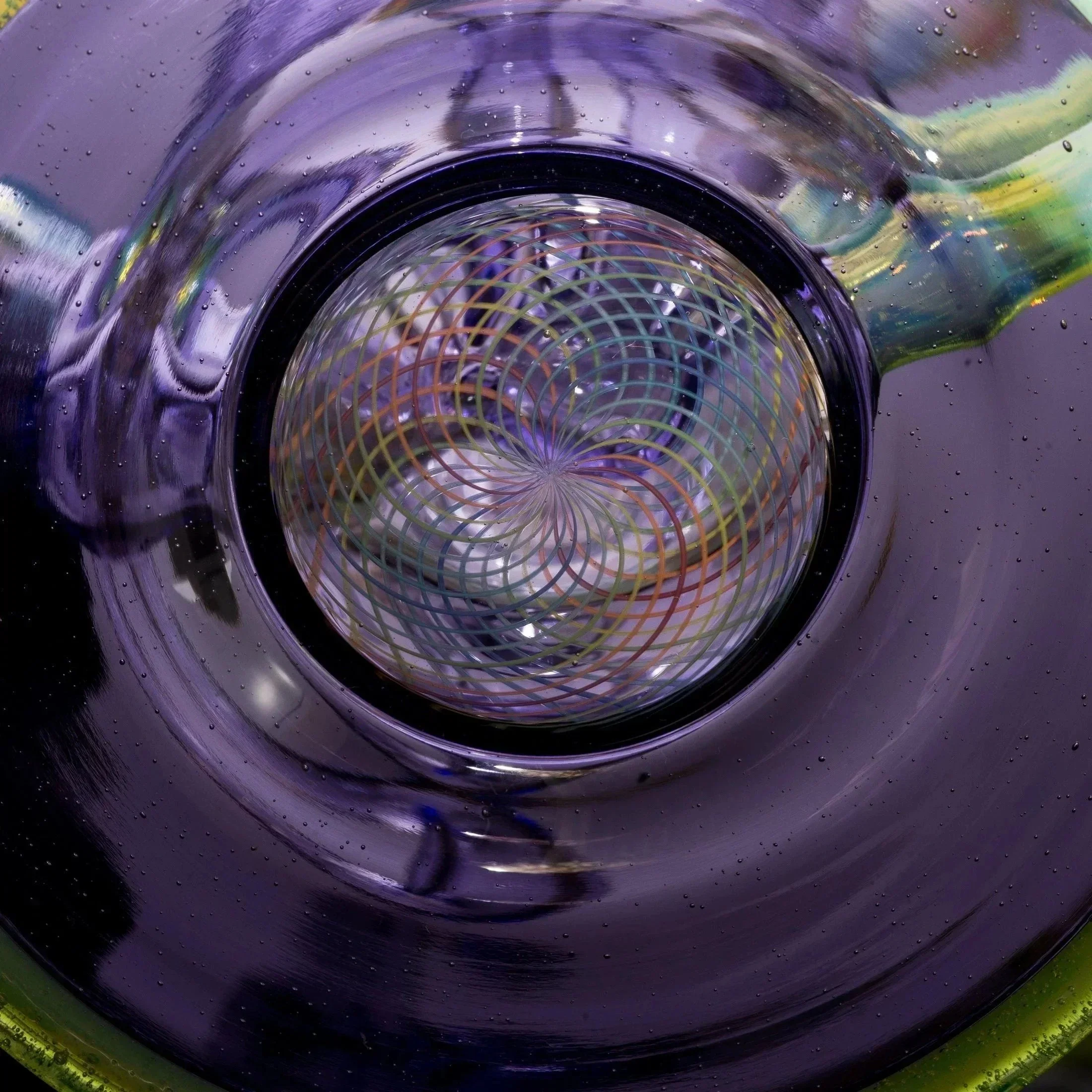 Stevie P - Purple Rain & Slyme Rainbow Retti Double Uptake Klein Recycler w/ Matching Bubble Cap - Image 12
