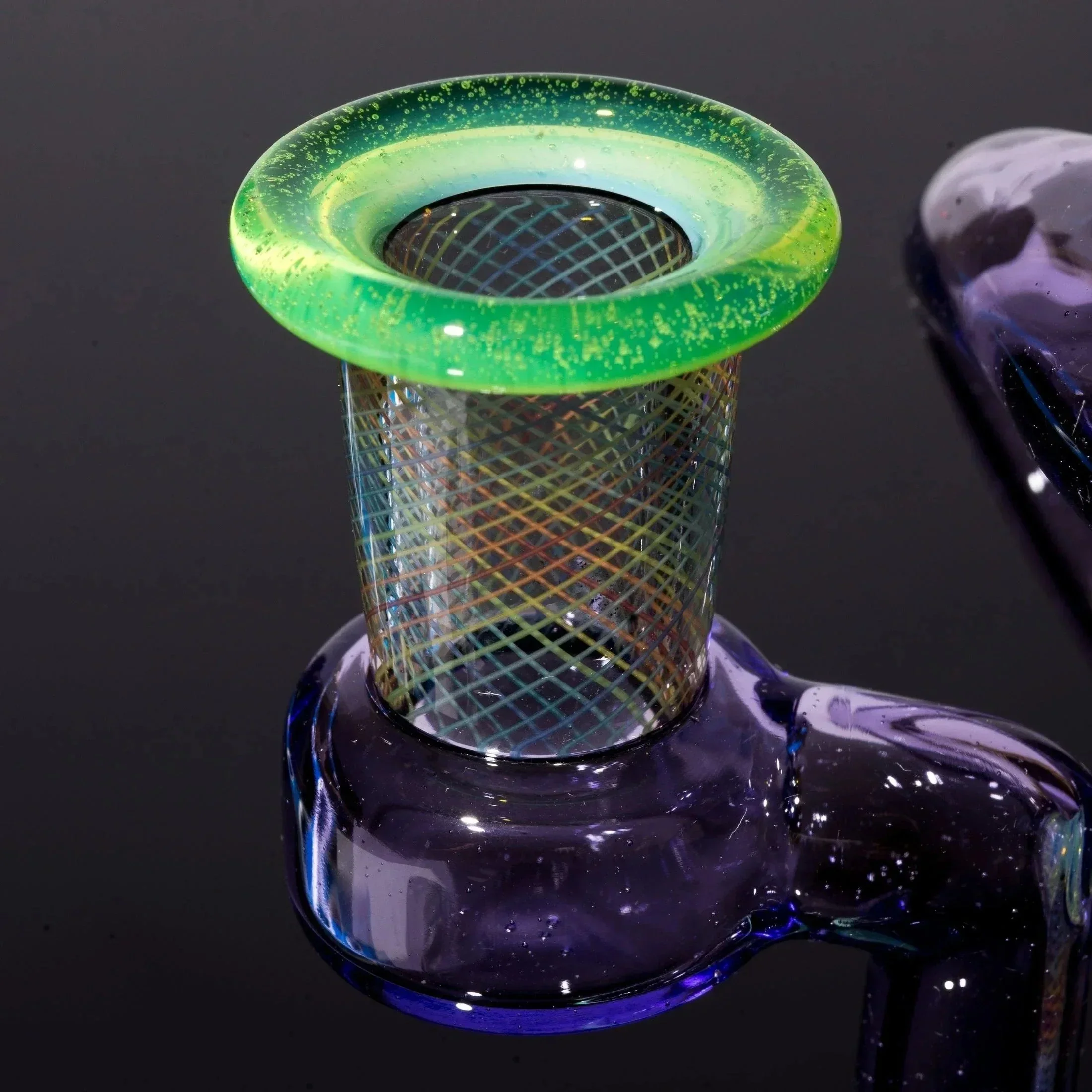 Stevie P - Purple Rain & Slyme Rainbow Retti Double Uptake Klein Recycler w/ Matching Bubble Cap - Image 13
