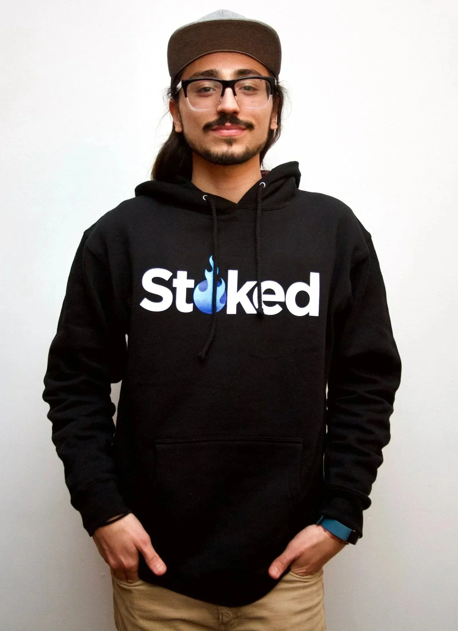Stoked Provisions - Black Heavy Hoodie - Image 3