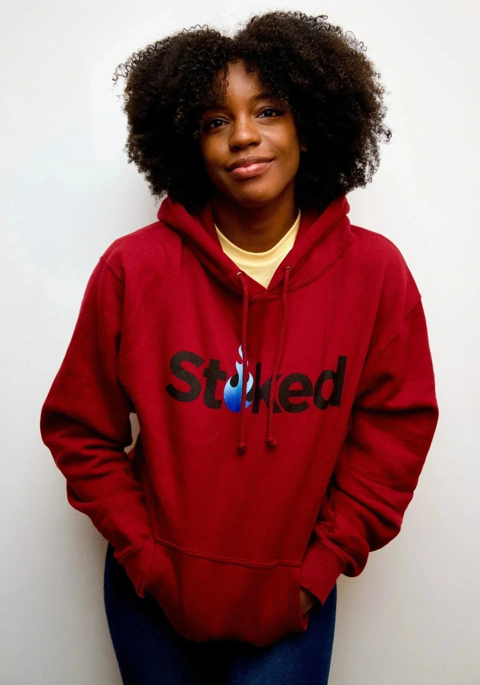 Stoked Provisions - Cardinal Heavy Hoodie - Image 3